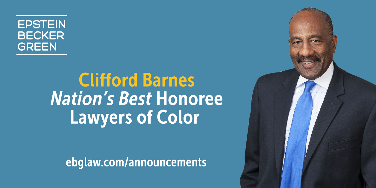 Clifford Barnes Nation's Best Honoree Lawyers of Color