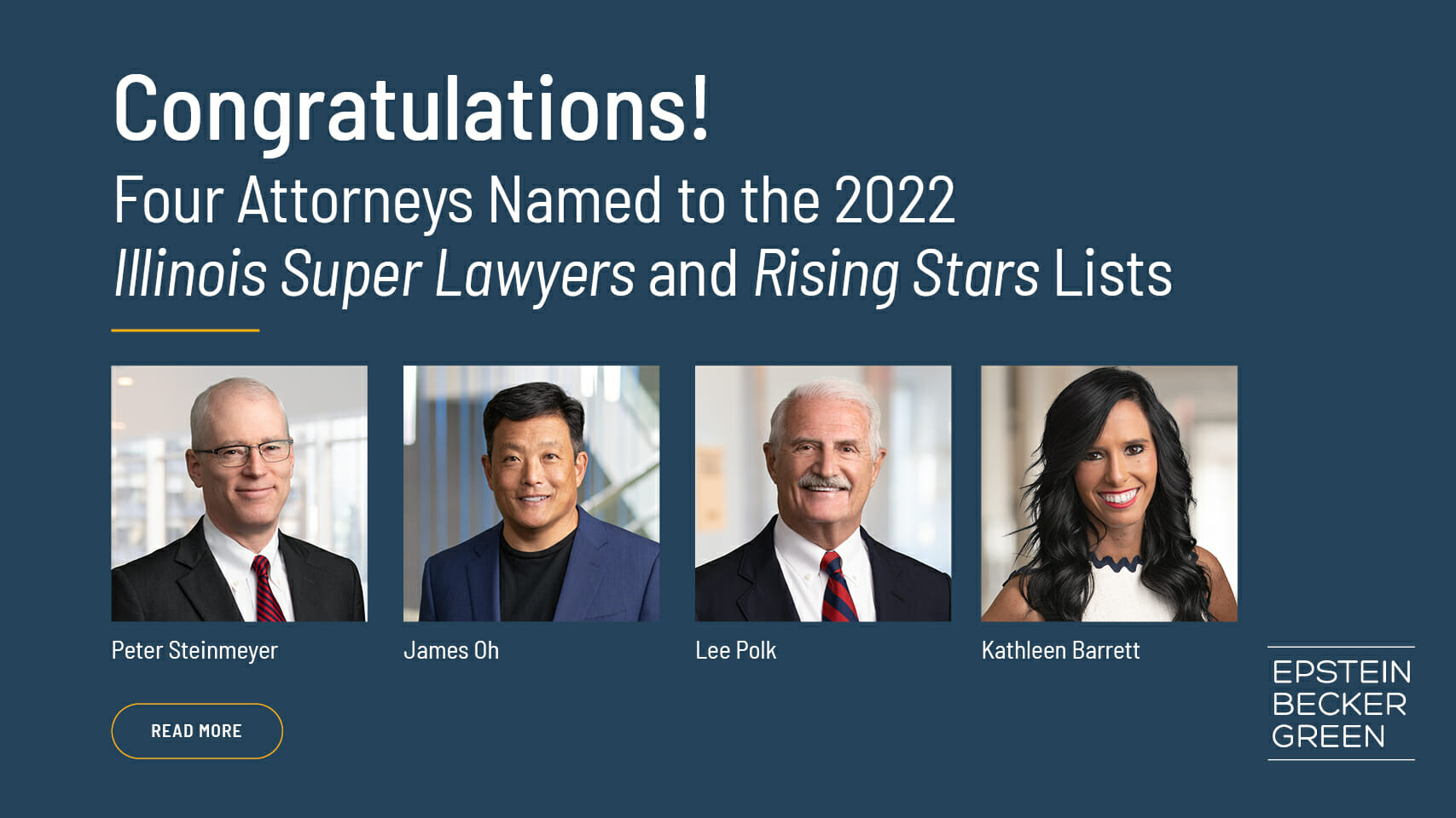 Four Attorneys Named to the 2022 Illinois Super Lawyers and Rising